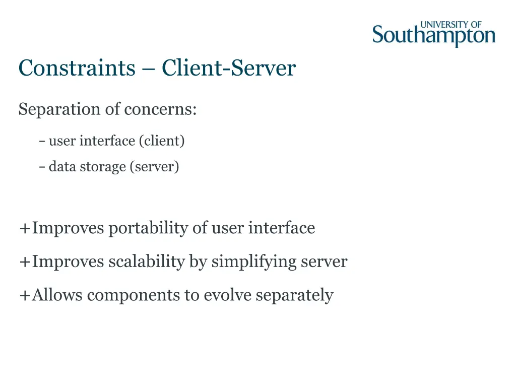 constraints client server