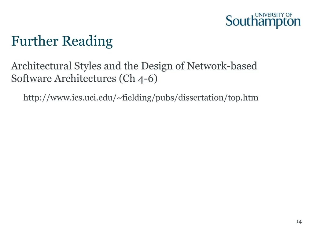 further reading