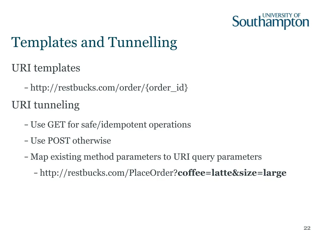 templates and tunnelling