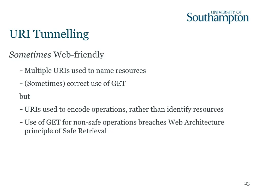 uri tunnelling