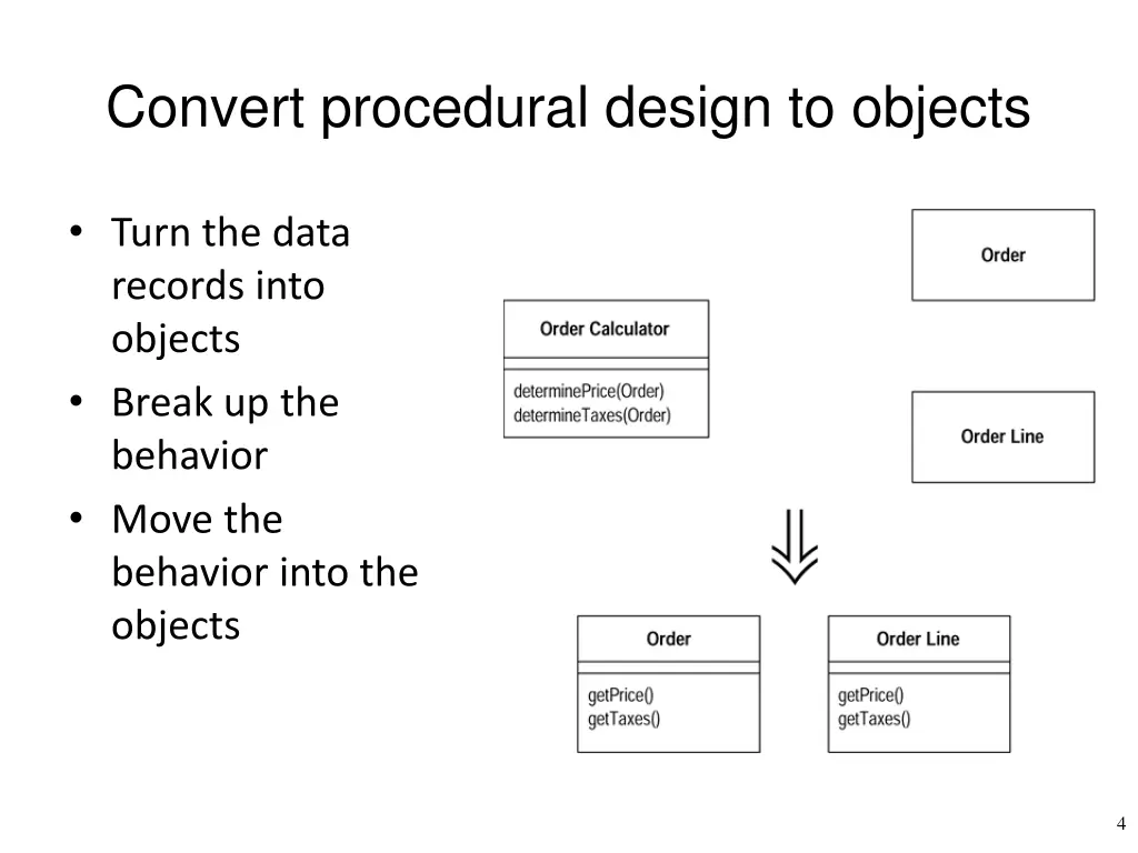 convert procedural design to objects
