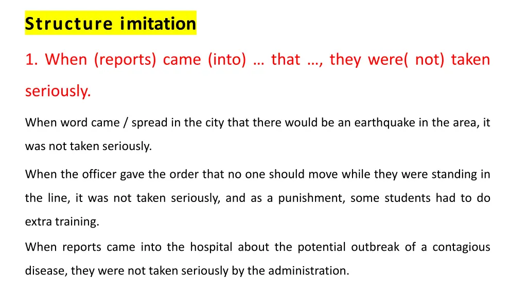 structure imitation