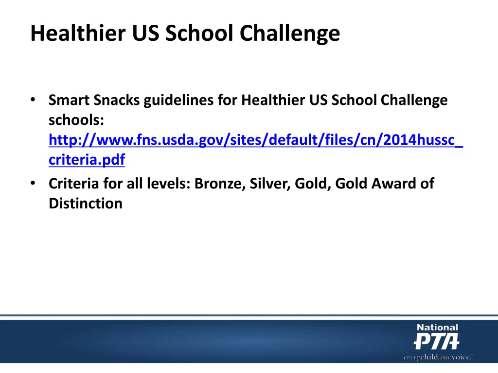 healthier us school challenge