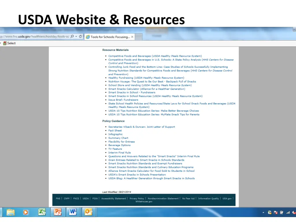 usda website resources