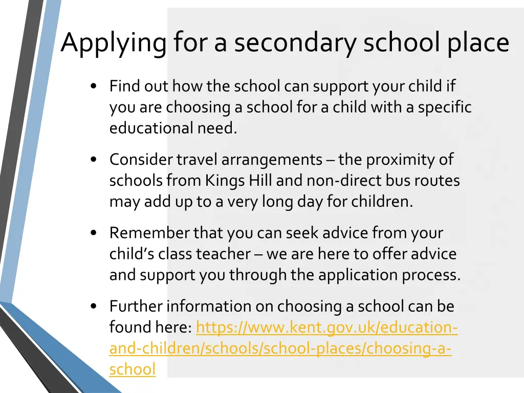 applying for a secondary school place 3
