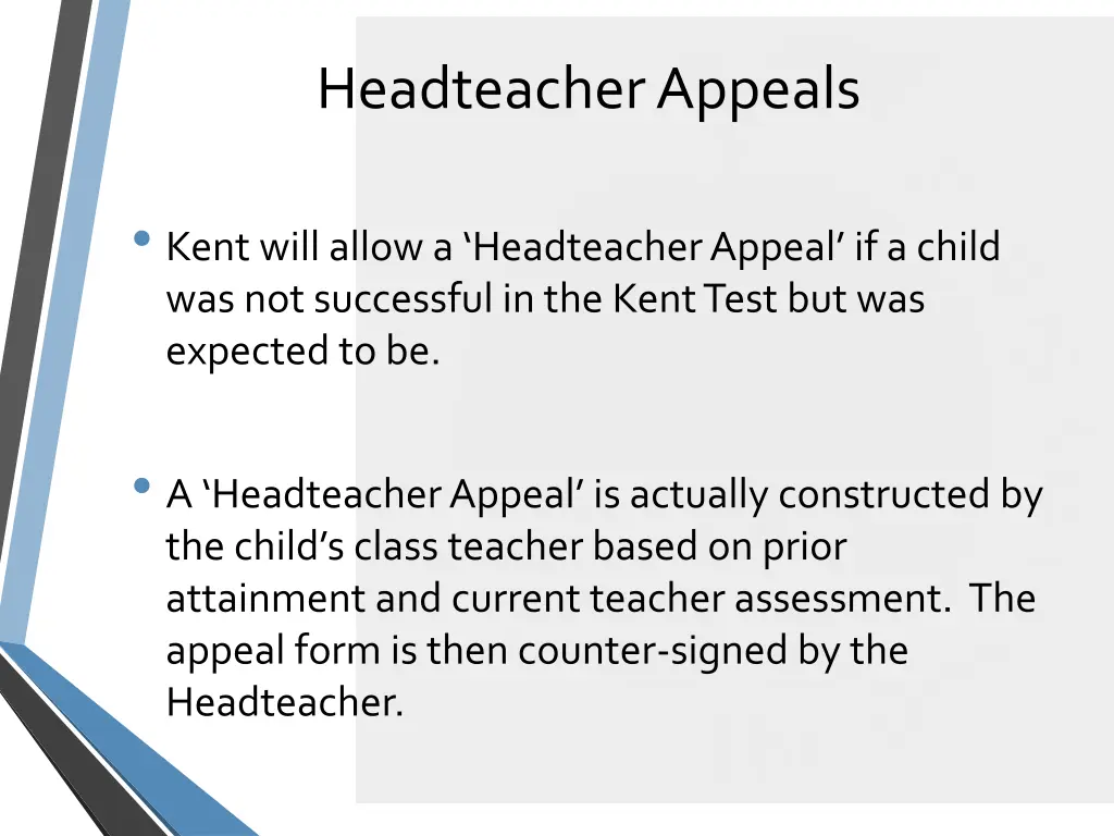 headteacher appeals