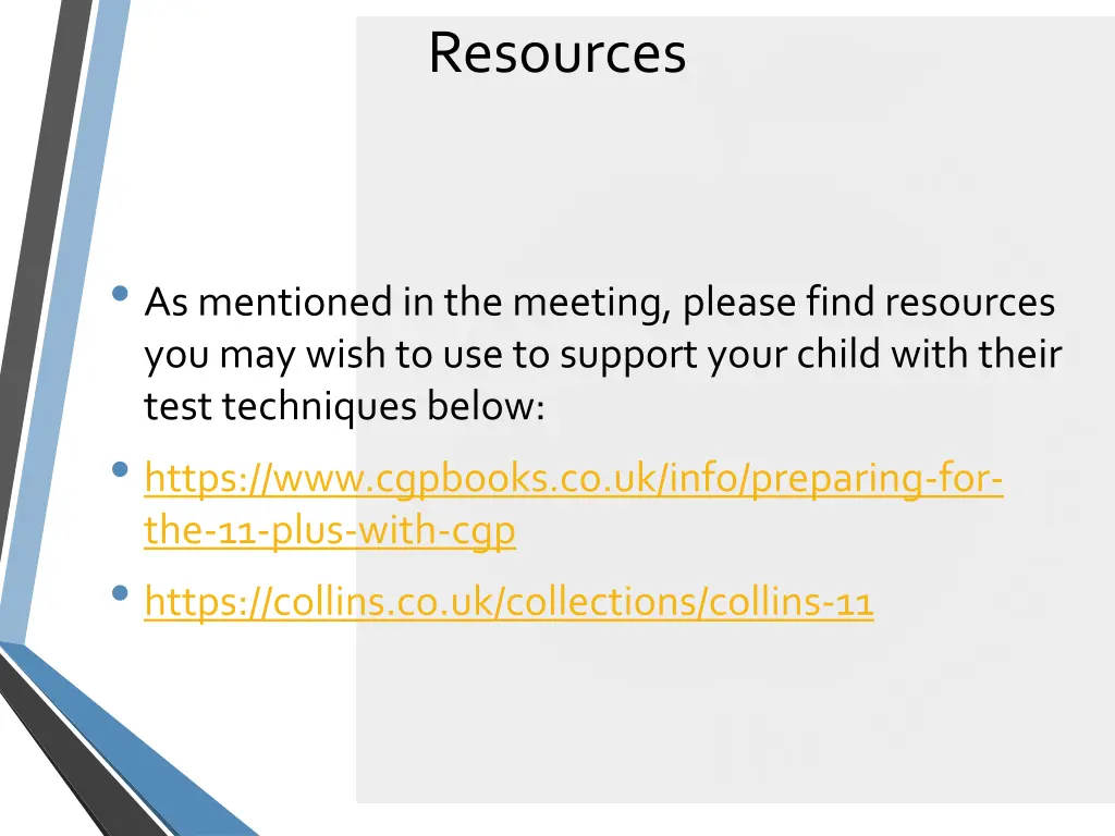 resources