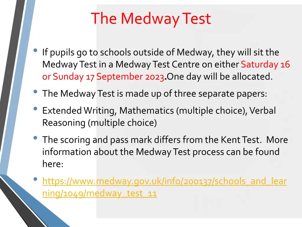 the medway test