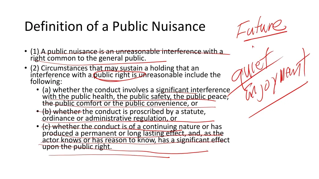 definition of a public nuisance
