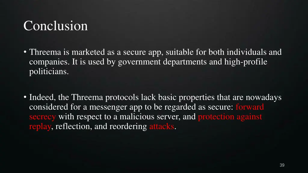 conclusion