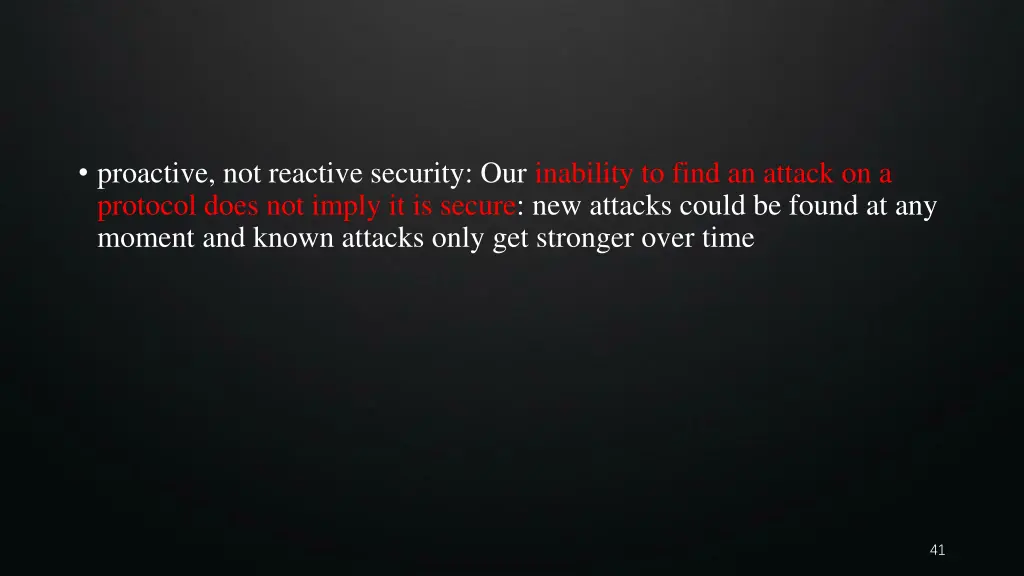 proactive not reactive security our inability