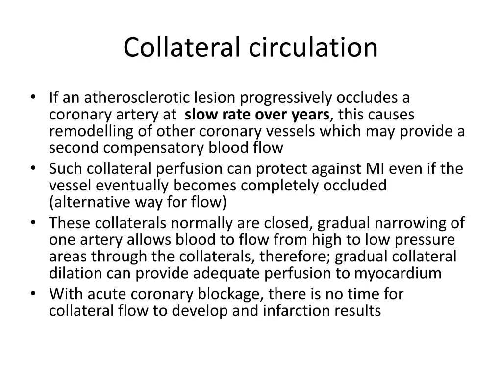 collateral circulation