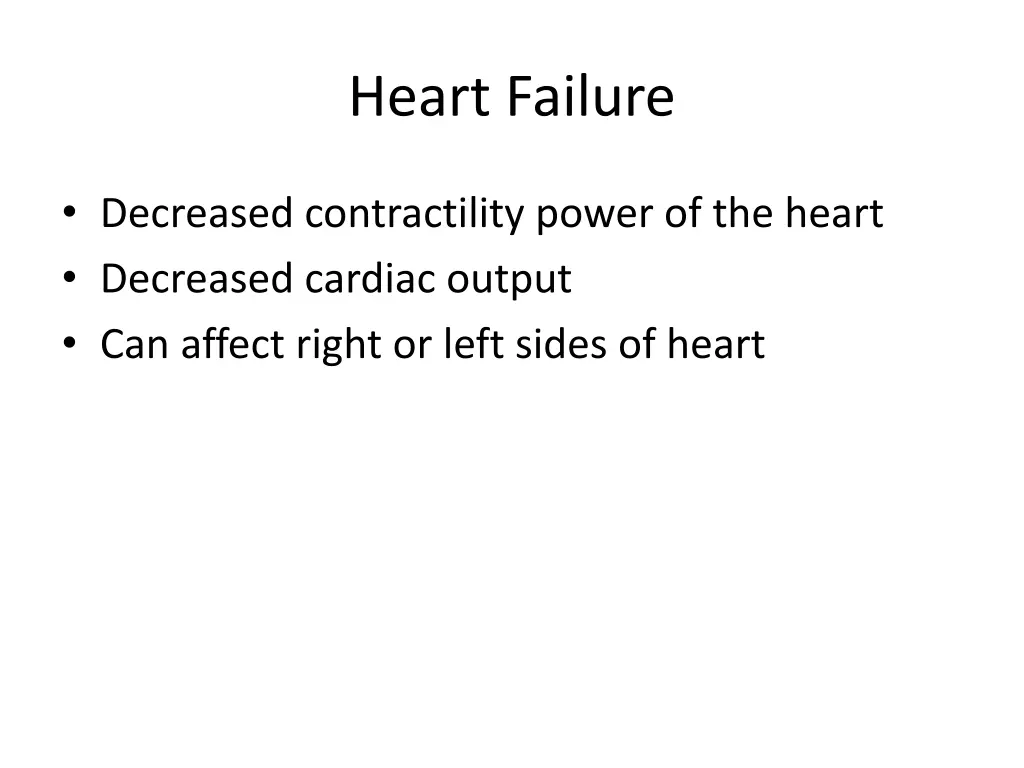 heart failure