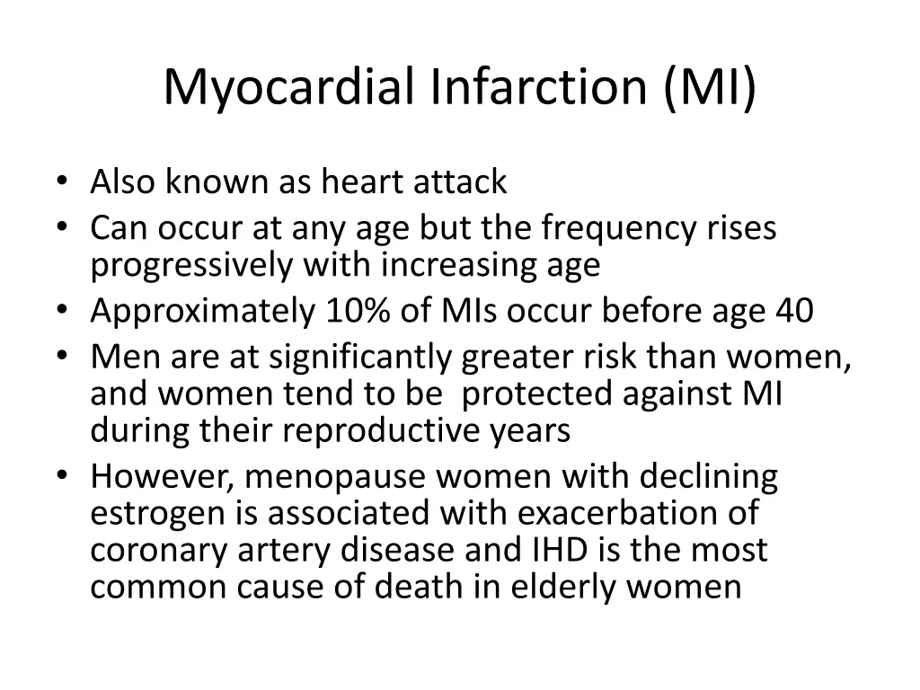 myocardial infarction mi