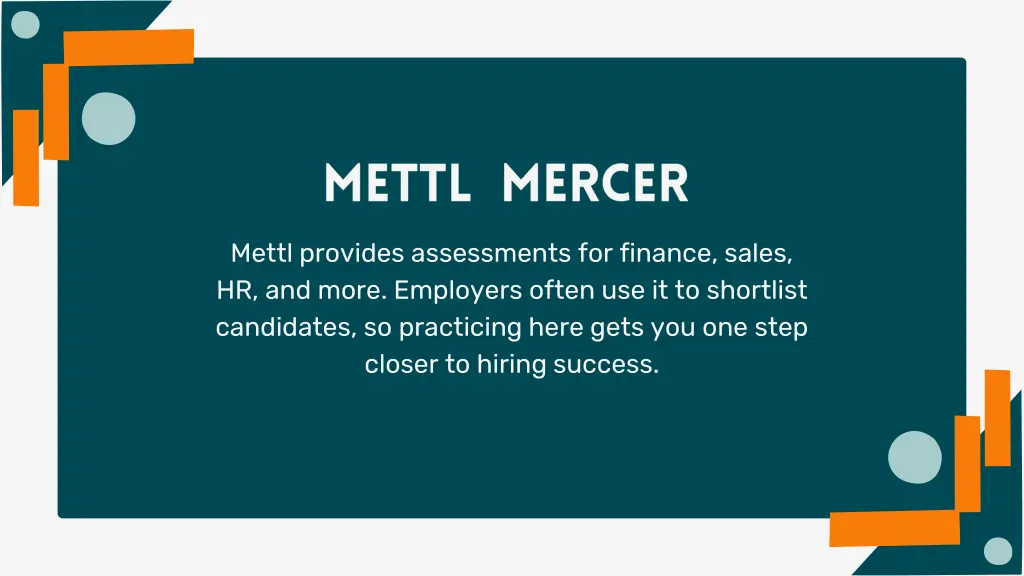 mettl provides assessments for finance sales