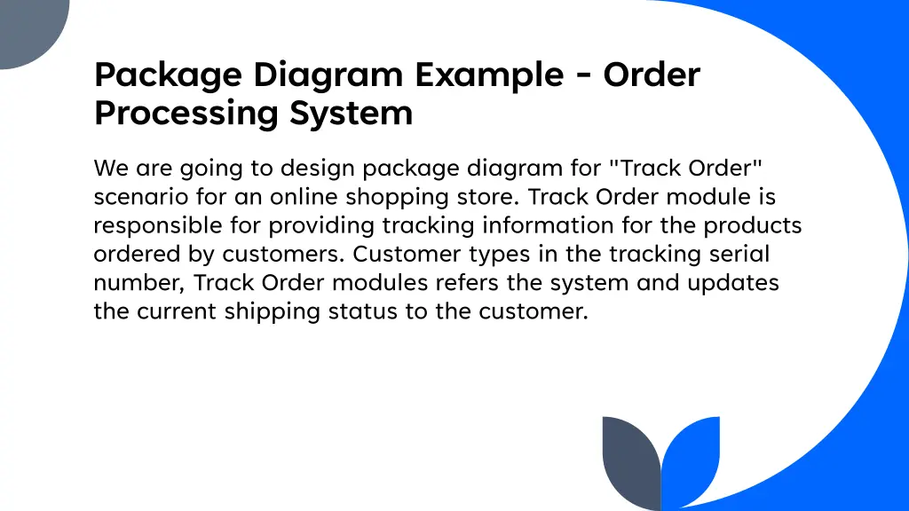 package diagram example order processing system