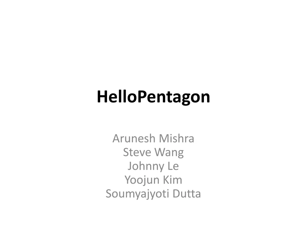 hellopentagon
