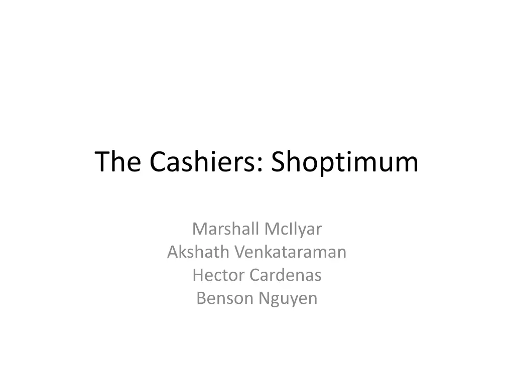 the cashiers shoptimum