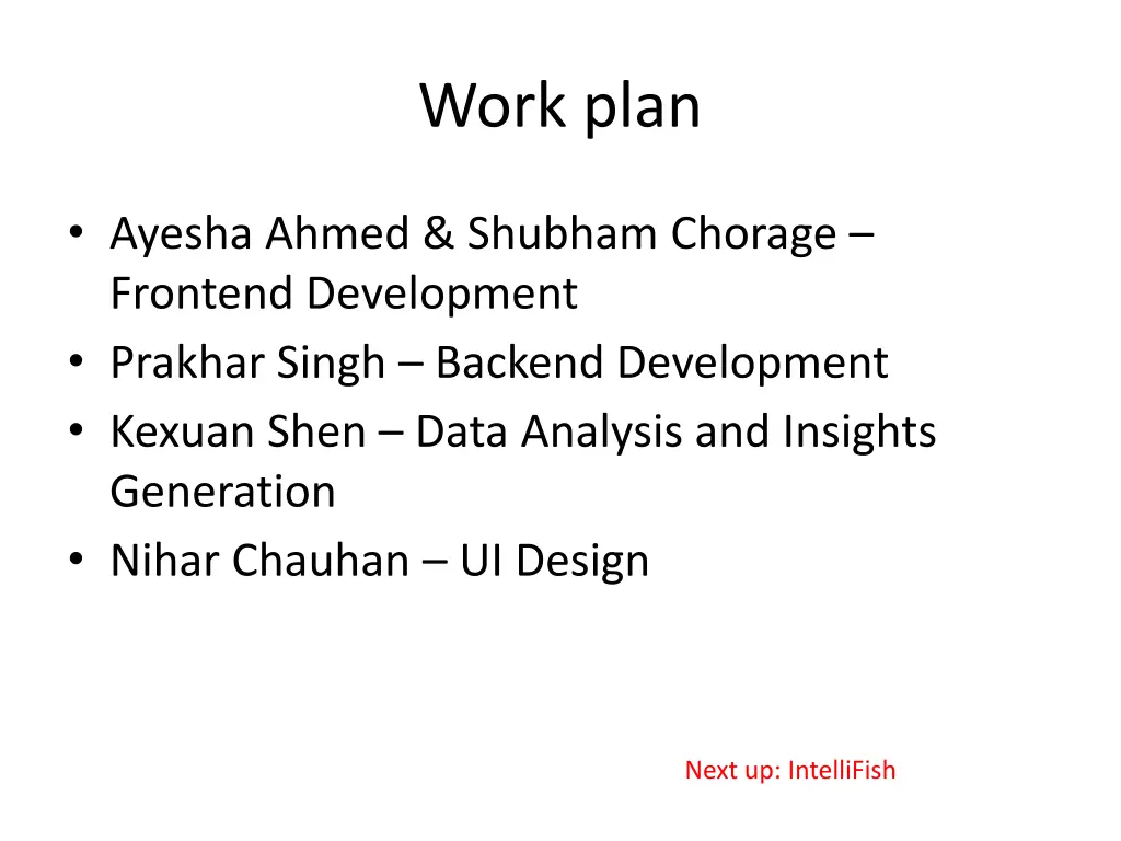 work plan 3