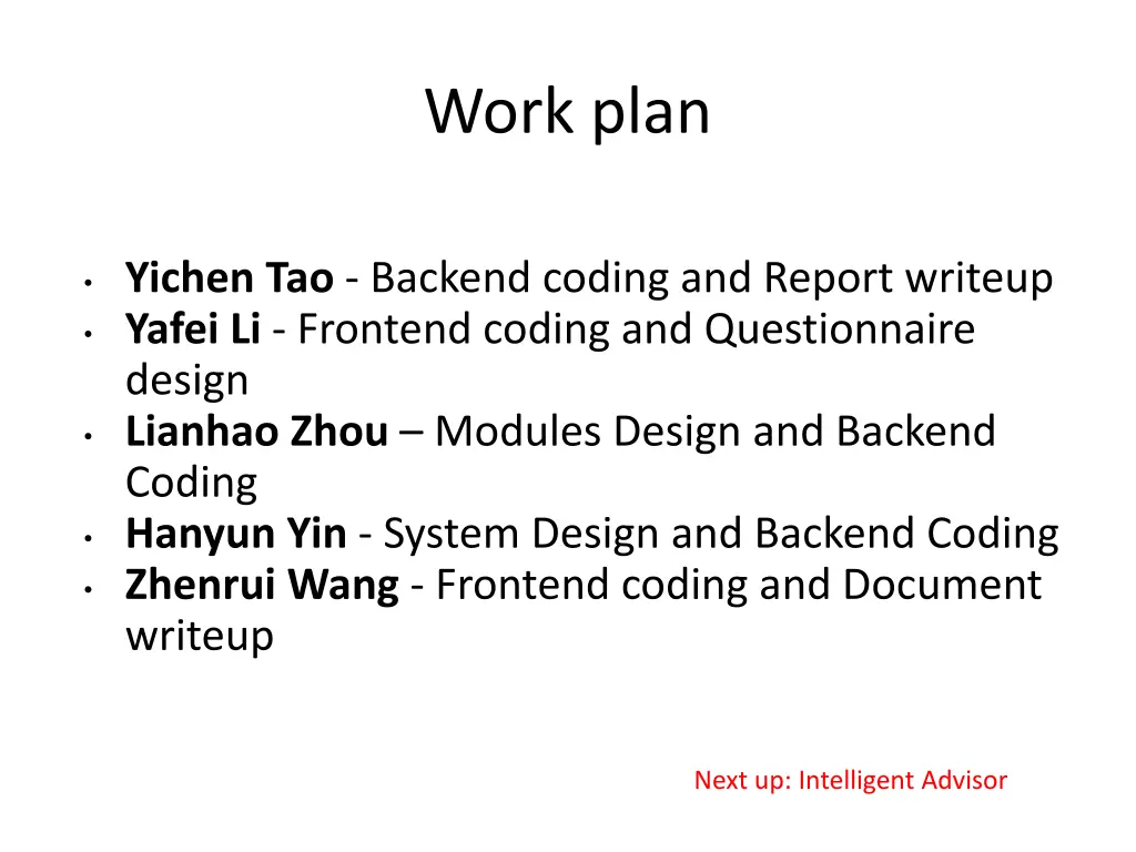 work plan 4