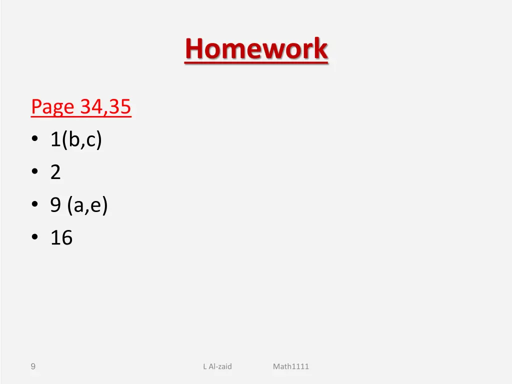 homework