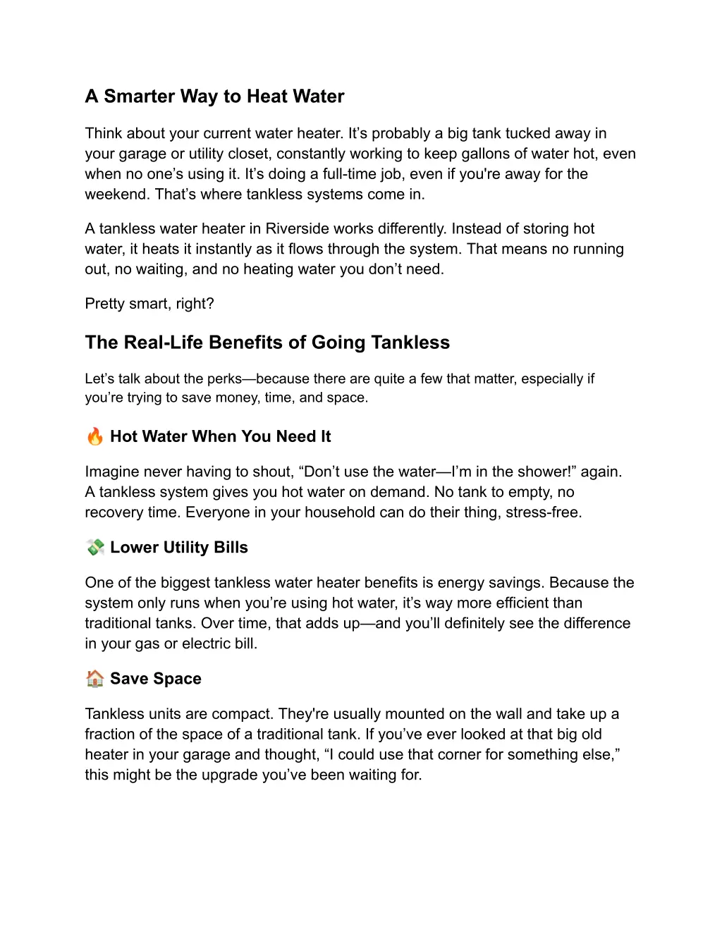 a smarter way to heat water