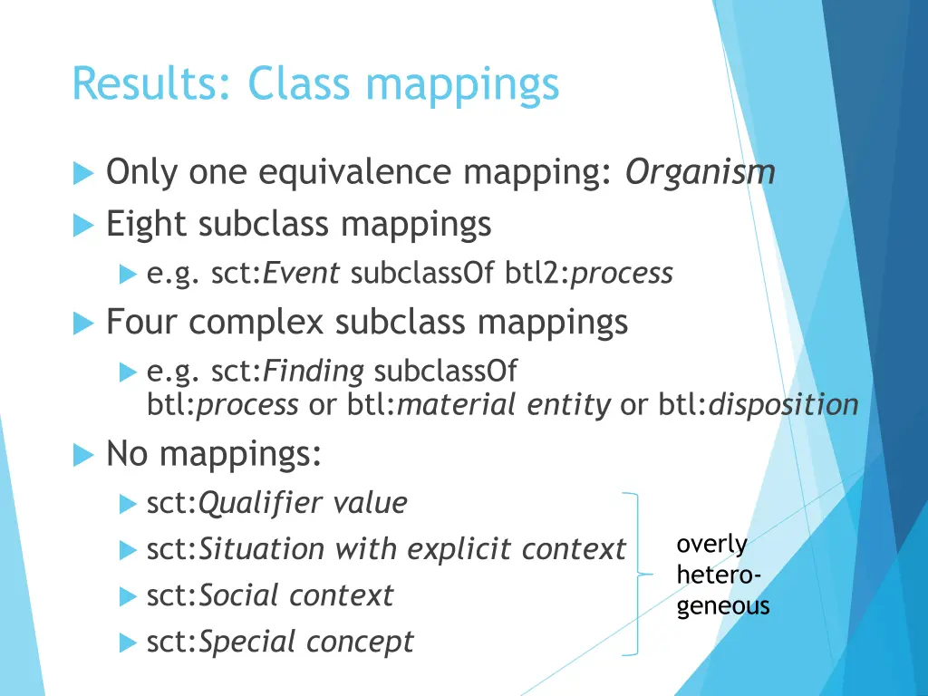 results class mappings