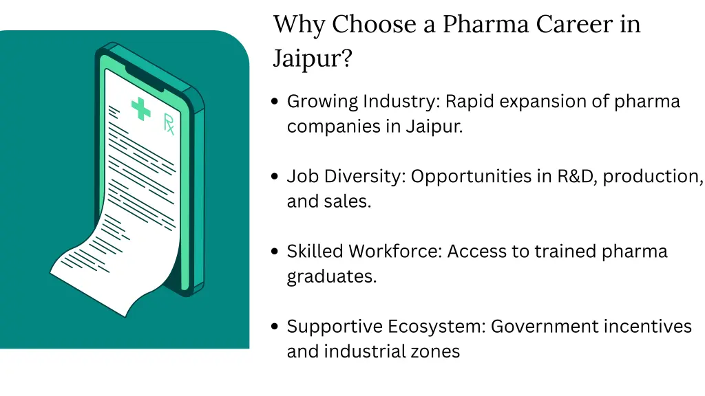 why choose a pharma career in jaipur