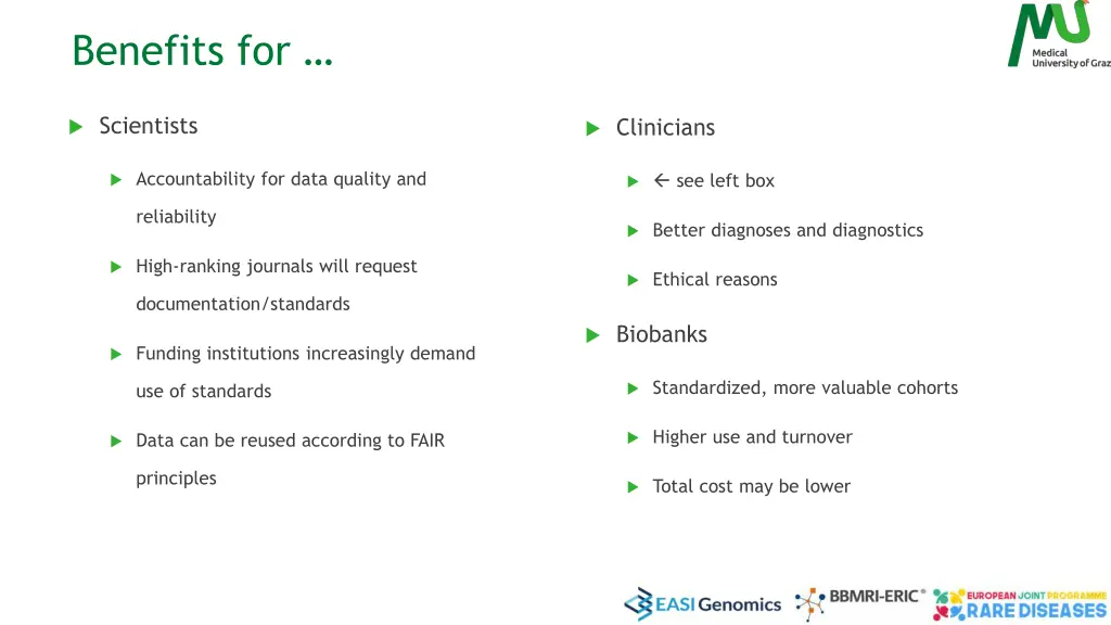 benefits for