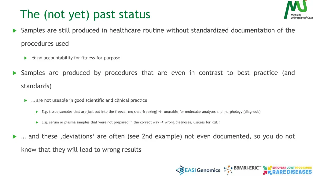 the not yet past status