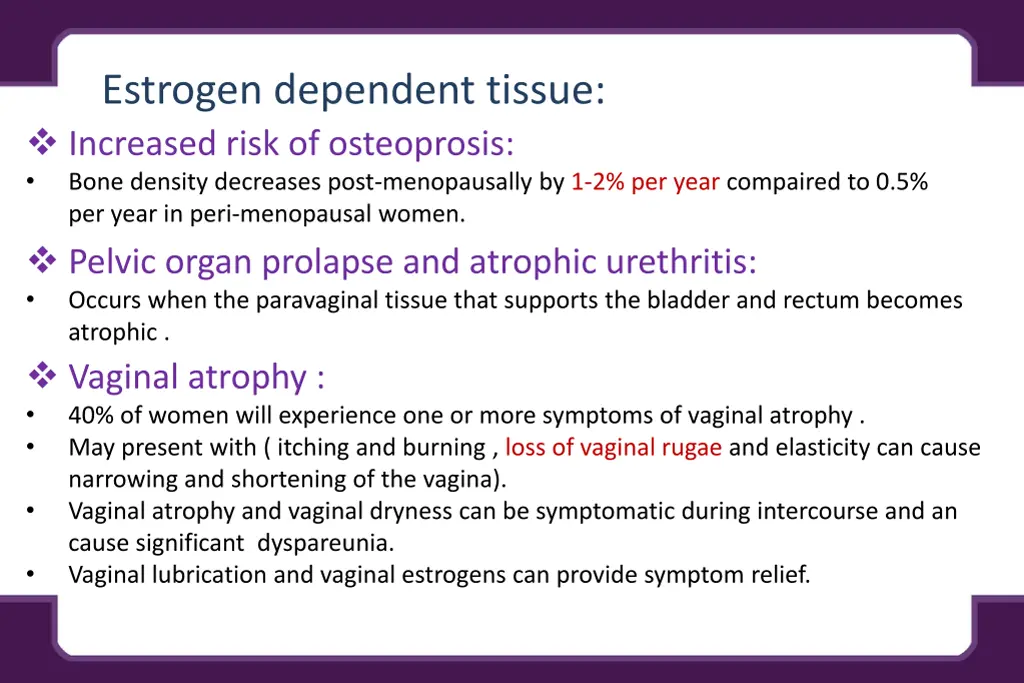 estrogen dependent tissue