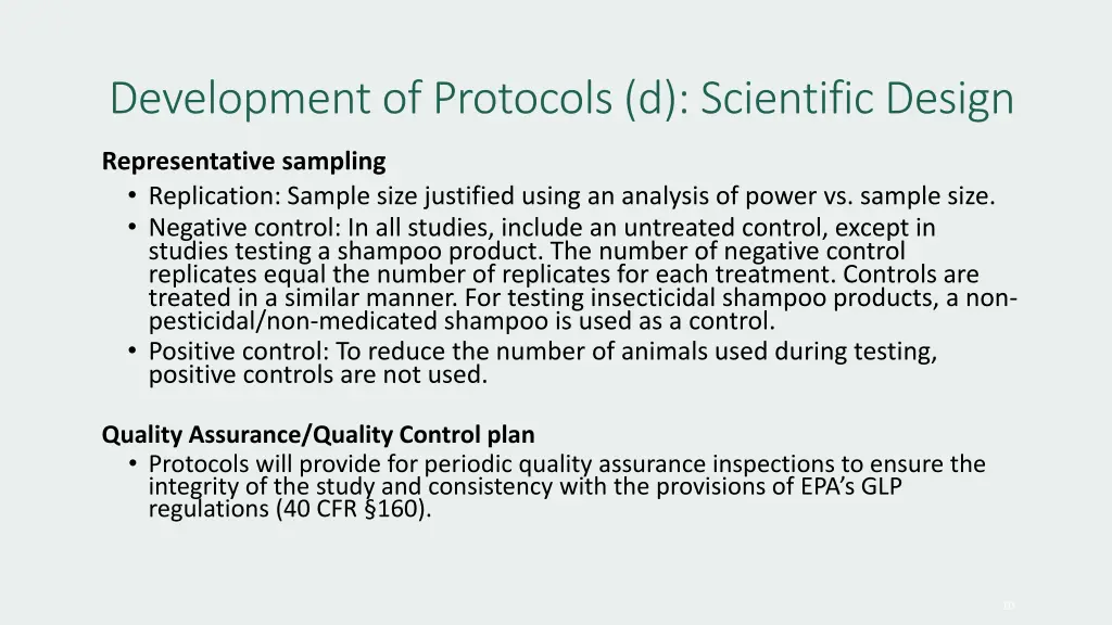 development of protocols d scientific design 3