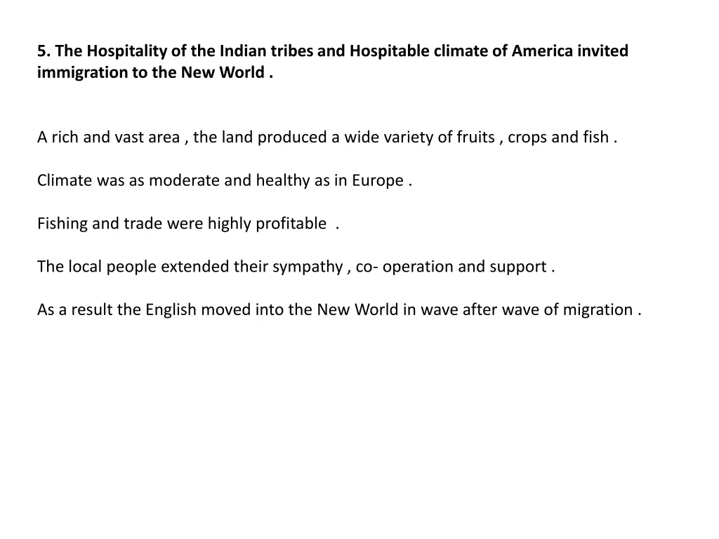 5 the hospitality of the indian tribes