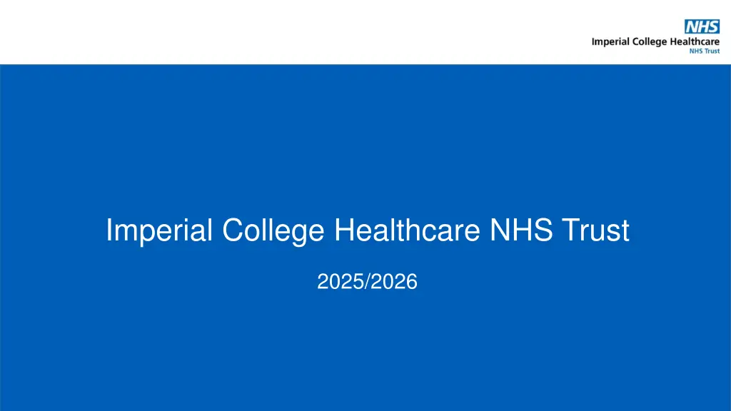 imperial college healthcare nhs trust