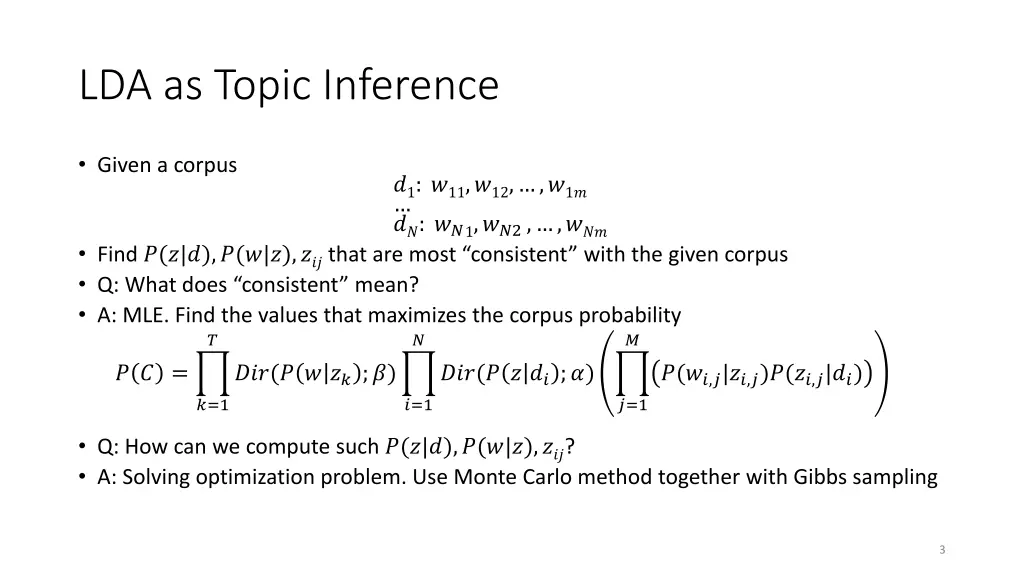lda as topic inference