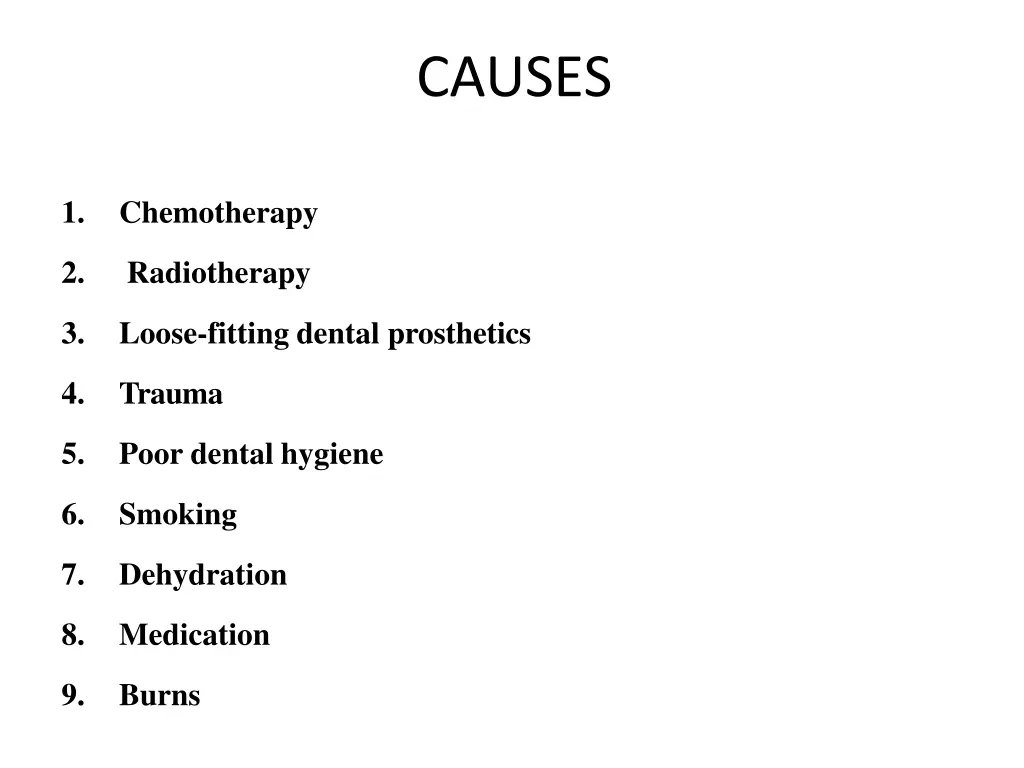 causes