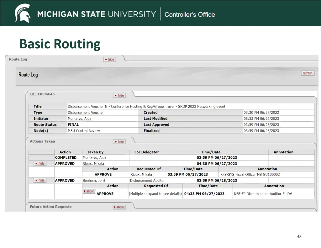 basic routing