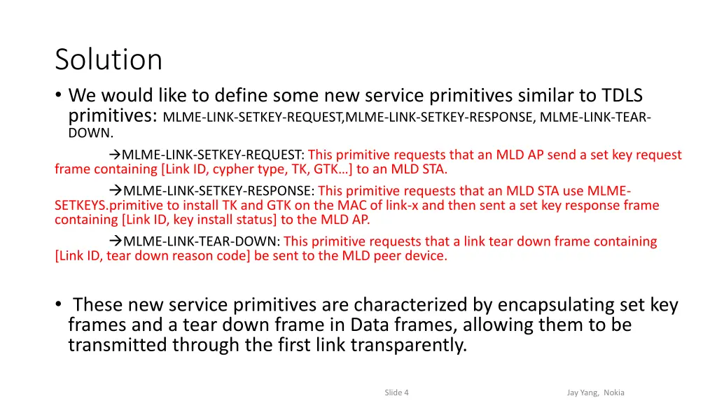 solution we would like to define some new service