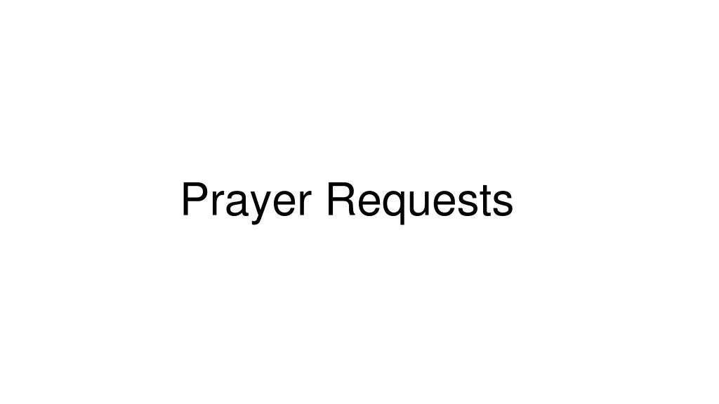 prayer requests