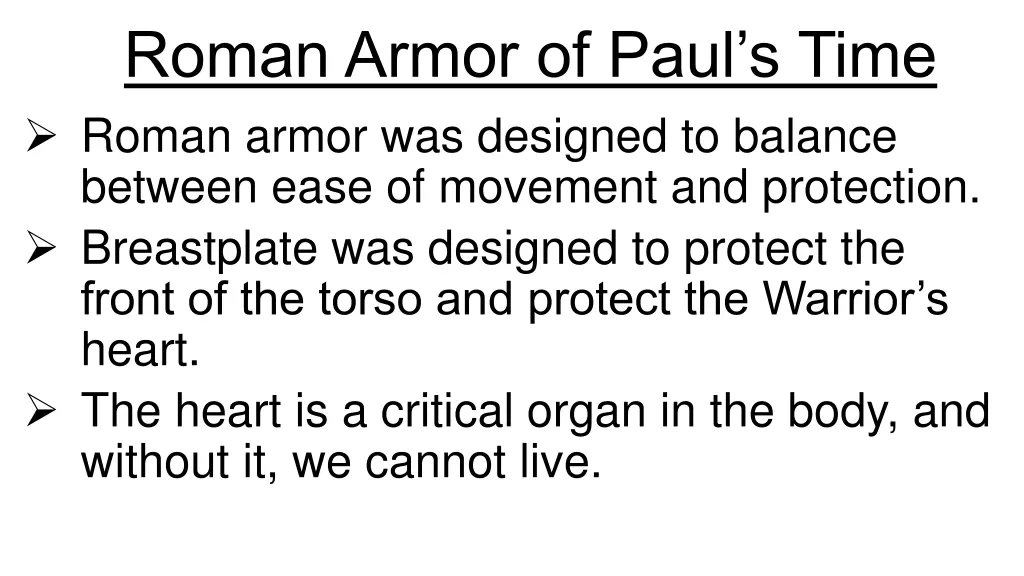 roman armor of paul s time roman armor