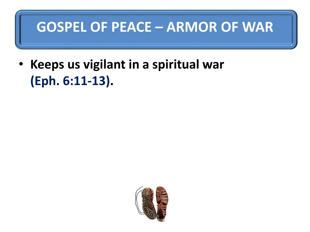 gospel of peace armor of war