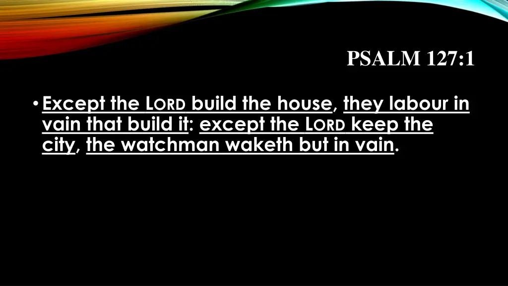 psalm 127 1
