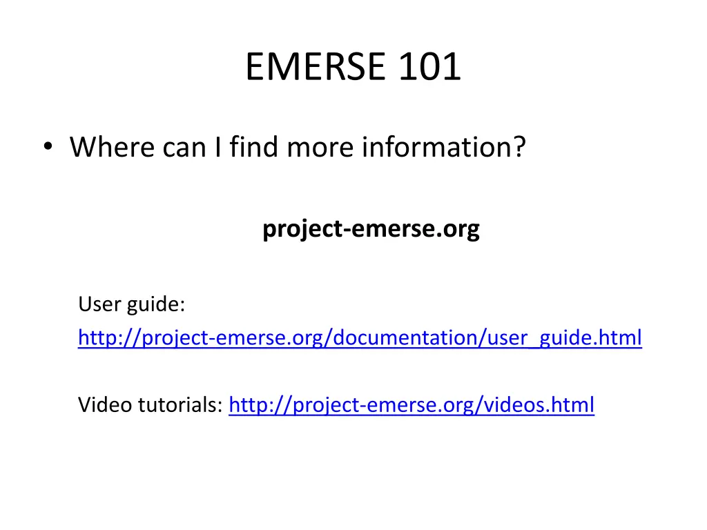 emerse 101 9