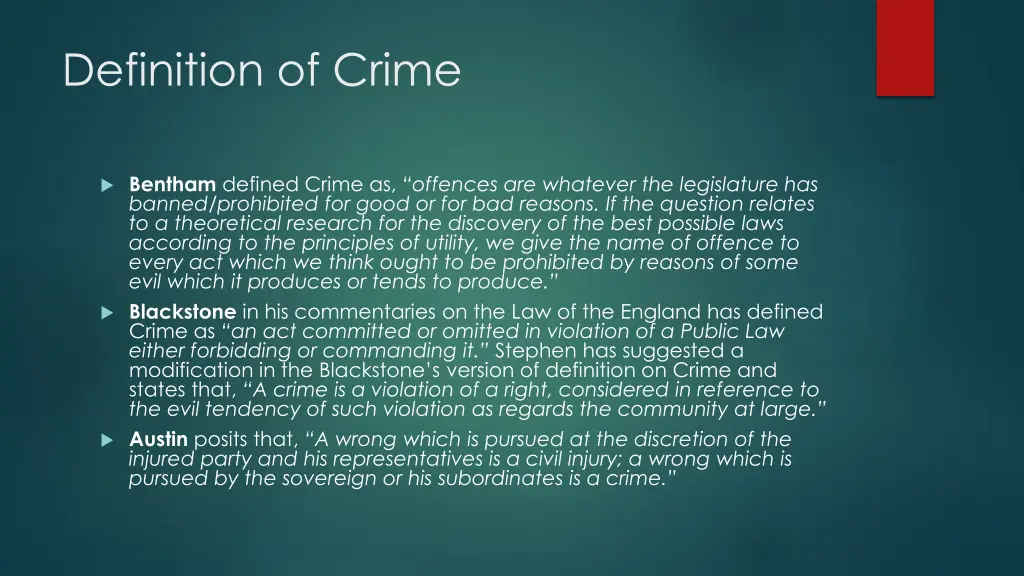 definition of crime