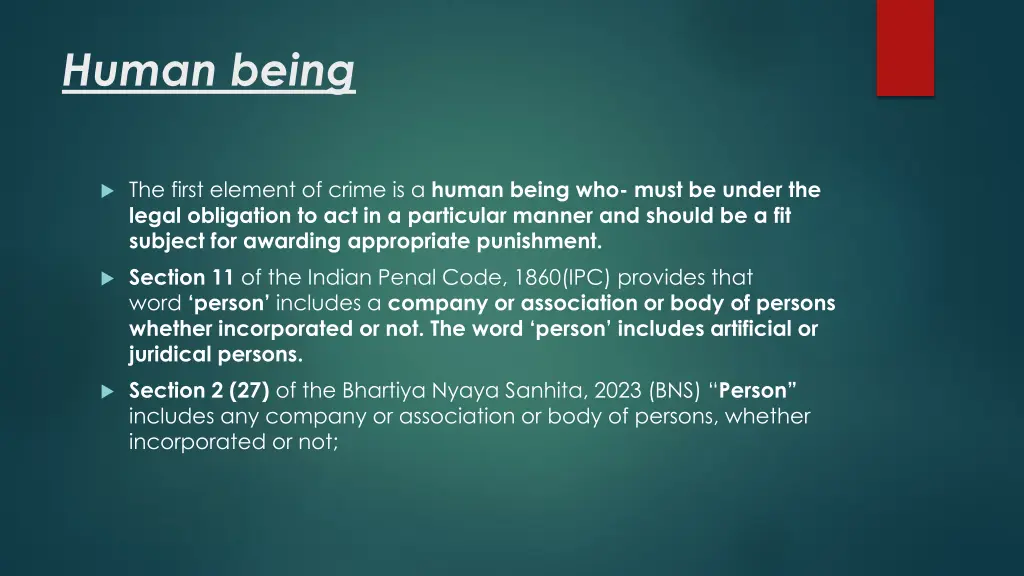 human being