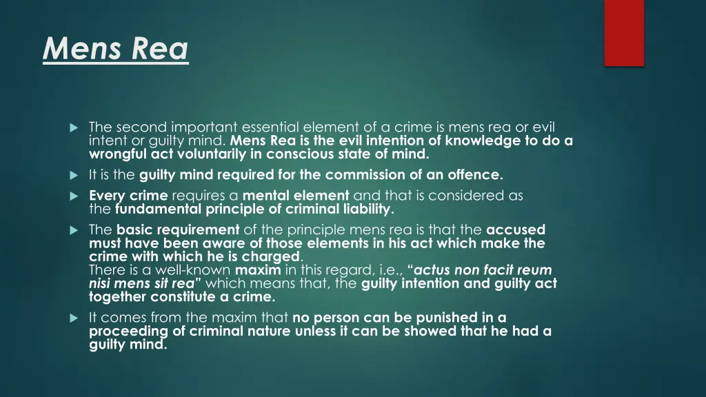 mens rea