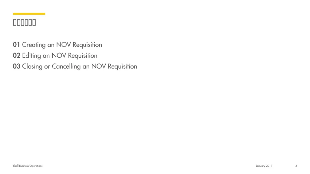 01 creating an nov requisition 02 editing