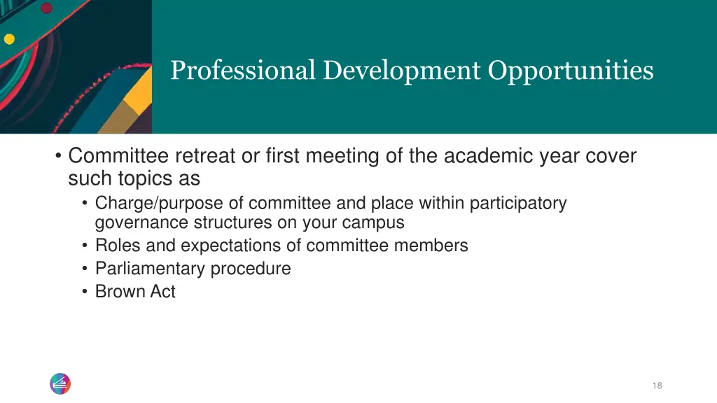 professional development opportunities