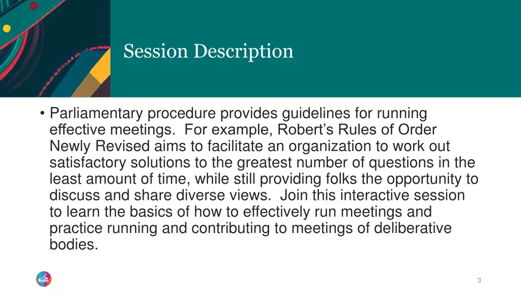 session description