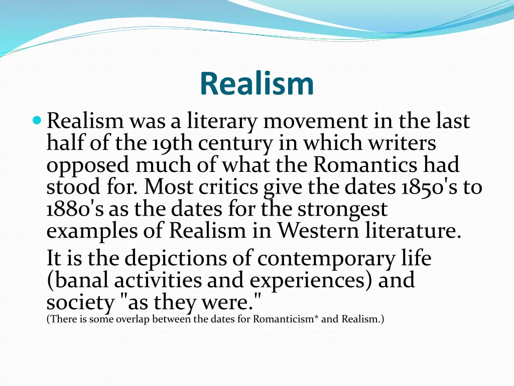 realism